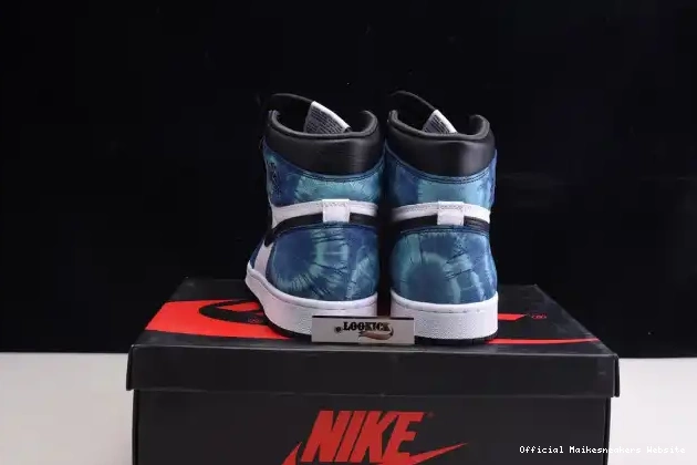 Official Maikesneakers Tie-Dye 1 Air OG CD0461-100 High Jordan 0615